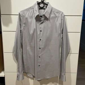 Theory Dress Shirt. Size small. Gray/Silver